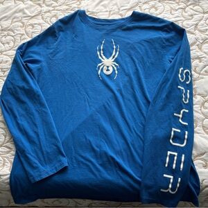 Spyder Men's Vibrant Blue Long Sleeve Tee
